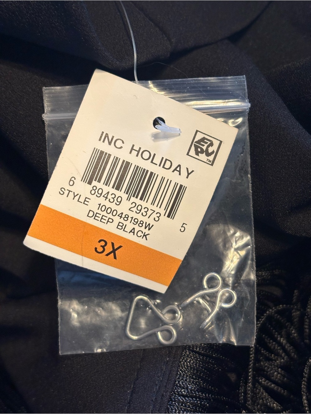 INC International Concepts Holiday Fringe Blazer Black – Size 3X NWT - Picture 8 of 9
